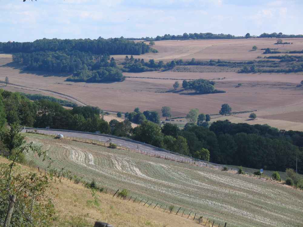 Afdaling naar St Seine l'Abbey