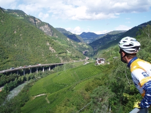 Prachtig uitzicht op de 'Brenner-autostrade'