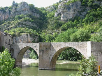 De brug over de Tarn in St Enimie