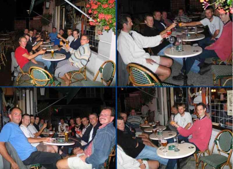 Schol op terras 1
De laatste avond, dat is die van de lege portemonneekes en de vele tourneekes zogezegd.
