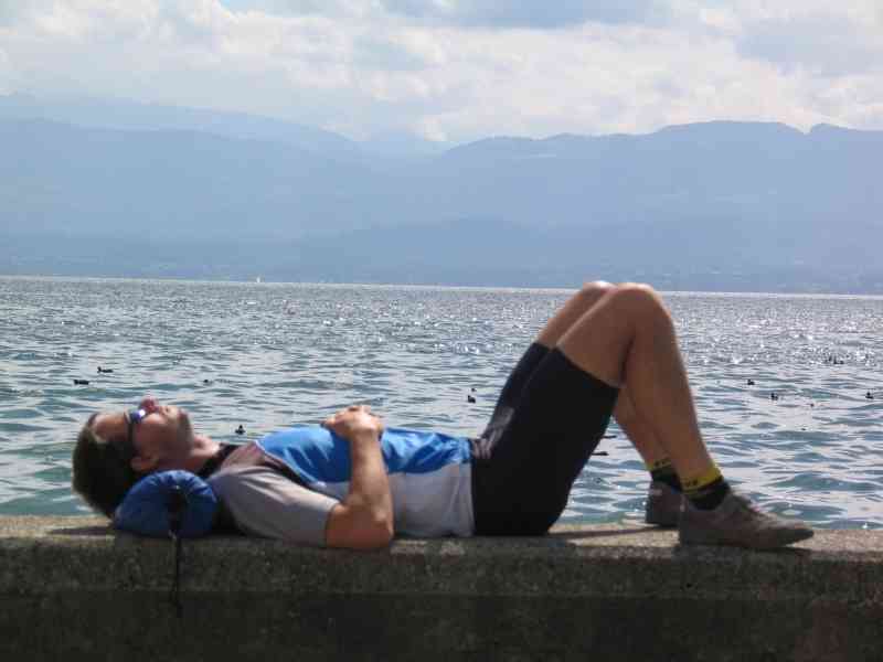 Genieten bij Meer van Geneve
 
