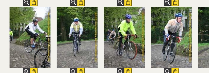 Omloop van Vlaanderen 5
Onder het motto "foto's liegen niet!", zie je hier duidelijk wie er eerst op de kapelmuur was. Johan of Raf? Tja ...
...
Eerlijkheid gebied me wel te zeggen dat Johan even rond de kapel gereden was en dus al voor de tweede maal de kapelmuur opreed!
Keywords: Omloop van Vlaanderen VWB klassieker