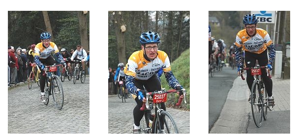 Johan in actie
Johan was blijkbaar ook fotogeniek want hij werd ook driemaal op de gevoelige plaatvastgelegd op Muur en Berendries.
Keywords: RVV BWB