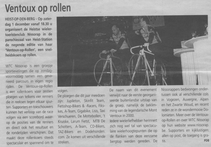 Passe-Partout
Een uitgebreid artikel in Passe-Partout, met een foto van 2 Fikskes
