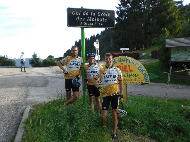 Laatste col van de dag.
Later op de avond zouden er nog vele andere colletjes sneuvelen, maar wat beklimmingen betreft zat het er op.
