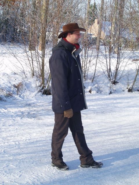Cowboy FrÃ©
Natuurmens FrÃ© op zijne fiets krijgen in de winter is niet makkelijk maar als er te wandelen valt, dan is hij er graag bij.
