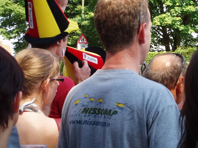 Je kan er niet naast kijken ...
... Nissorap was aanwezig op het BK!
