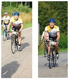 Johan
Johan liet nog maar eens blijken dat hij toch wel de sterkste fietser van de club is, zeker als er te klimmen valt.
