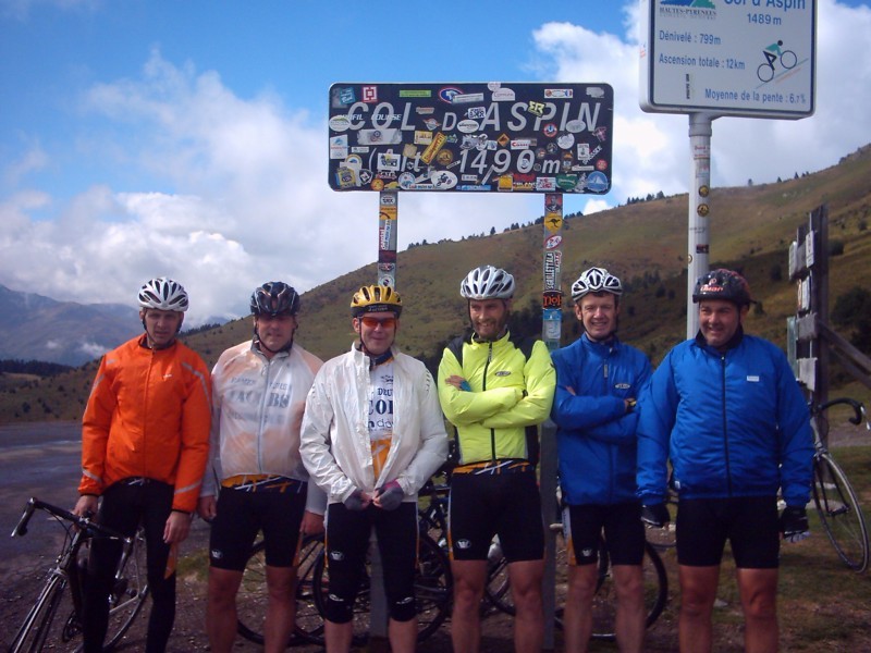 Top Op Aspin
Nogmaals op de top van de Col d'Aspin, langs de andere kant. 
