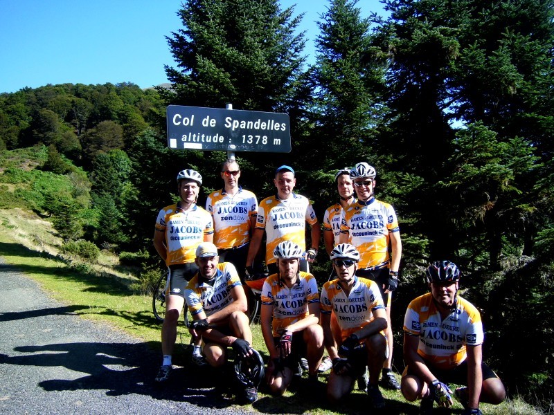 Groep op Col de Spandelles