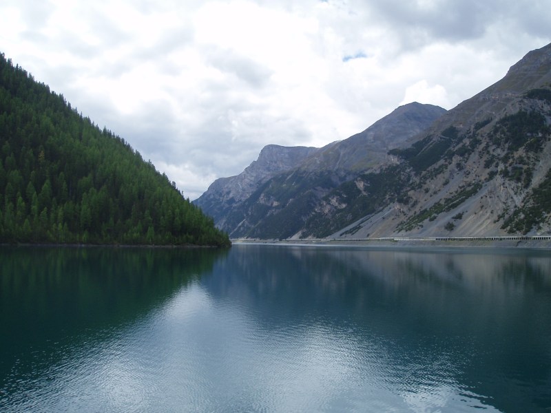 Zicht op het Lago di Livigno
Foto genomen vanaf de stuwdam
