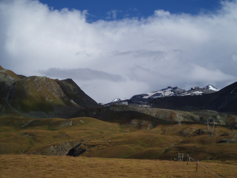 Zicht op Stelvio
Vanaf de Passo Umbrail heb je een mooi zicht op de Passo dell Stelvio
