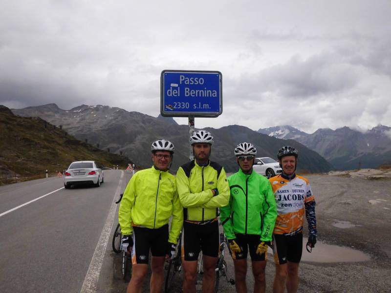Passo del Bernina
't was er koud en mistig
