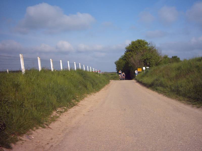 Boven Aan Gasthuisberg
De achterblijvers komen uit het struikgewas van de holle weg aan de brug over de autoweg naast Gasthuisberg.
