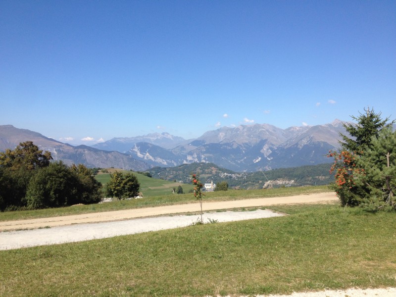 Panorama boven op de col du Mollard
