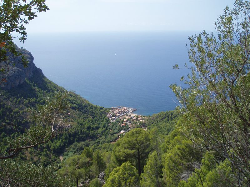 Zicht op Port de Valldemossa
Een mooie minder gekende beklimming.
Je duikt naar beneden vanaf de MA-10, draait je fiets om en klimt terug naar boven.
