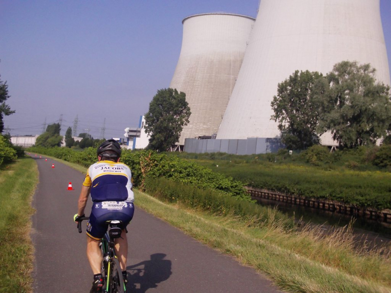 Op Triatlonparcours Met Keerlus
